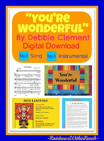 "You're Wonderful" in digital download format from Debbie Clement 