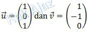 Vektor u dan vektor v, soal no. 16 Matematika IPA UN 2013