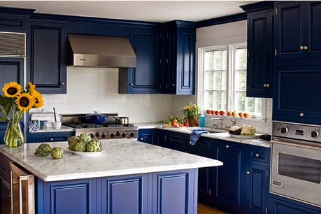 صور مطابخ باللون الازرق Photos kitchens blue