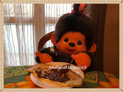 Les Monchhichi fêtent la Chandeleur, kiki, crêpe, nocilla, kiki de tous les kiki