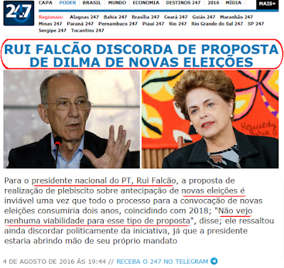 Fora Temer é manipulação, petista Rui Falcão diz que nova eleição é inviável