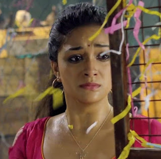 Keerthy Suresh in Pink Dress with Cute Expressions in Saamy Square