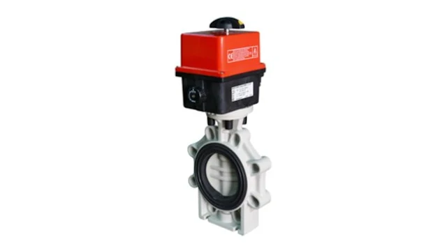 Bamo Electrically Actuated Butterfly Valves VEP K4-PVDF