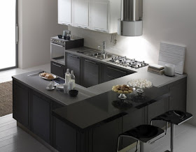 Cocina color gris