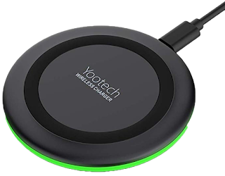 Yootech Wireless Charger Qi-Certified 10W Fast Wireless Charging Pad, 7.5W Compatible with iPhone 11/11 Pro/11 Pro Max/XS MAX/XR/XS/X/8, Galaxy Note 10/Note 10 Plus/S10/S10 Plus/S10E(No AC Adapter)