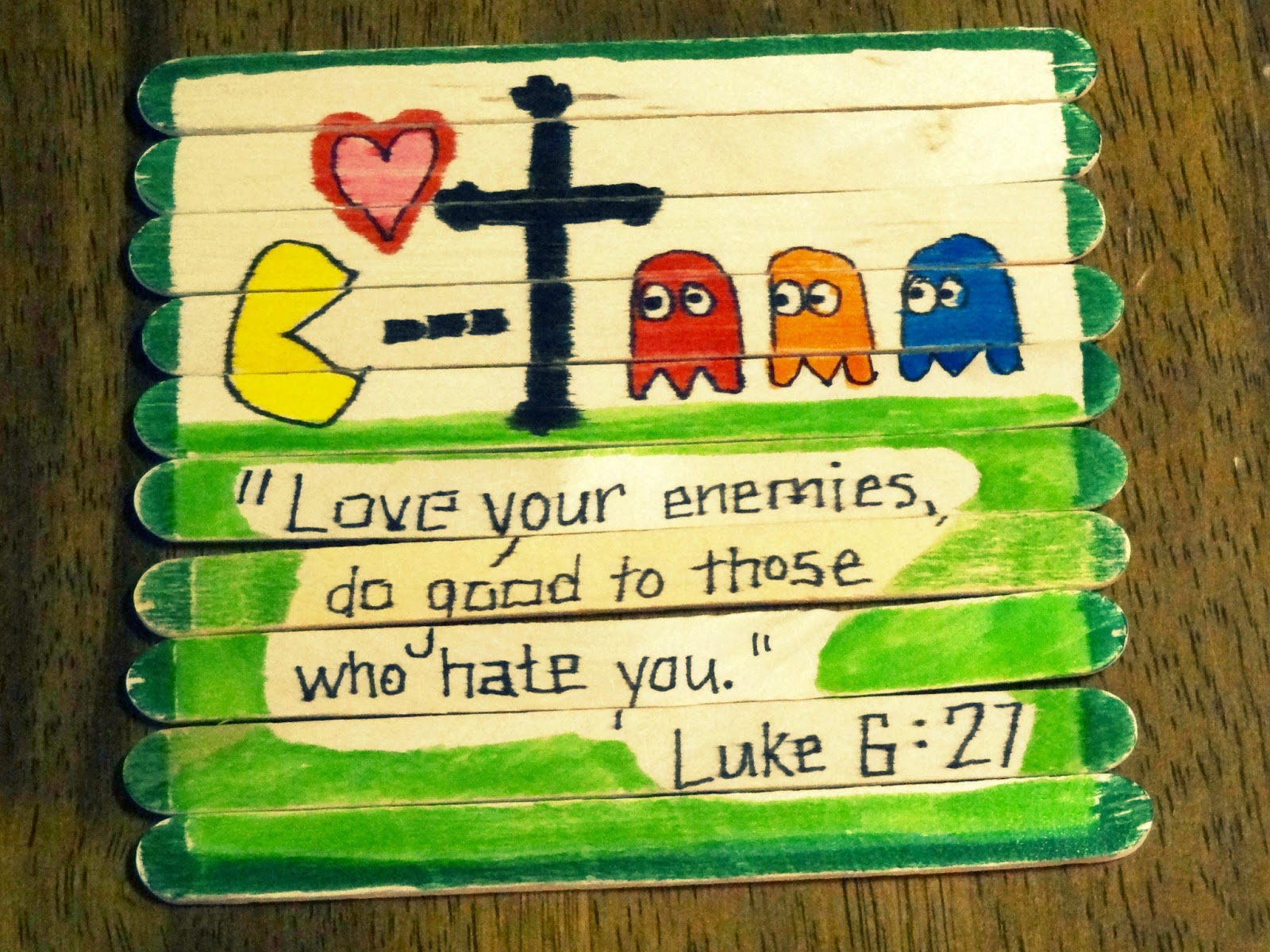 love your enemies pac man puzzle Luke 6 27