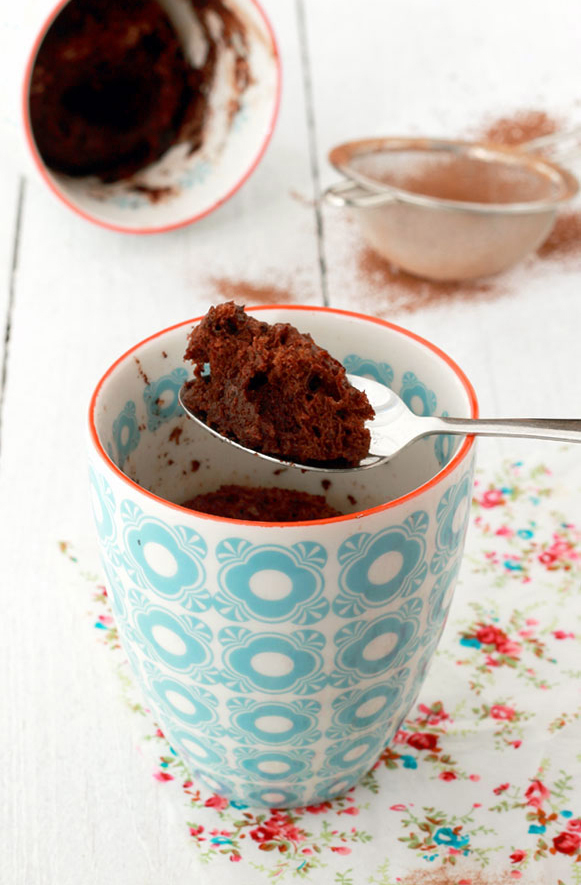 Mug cake au chocolat 