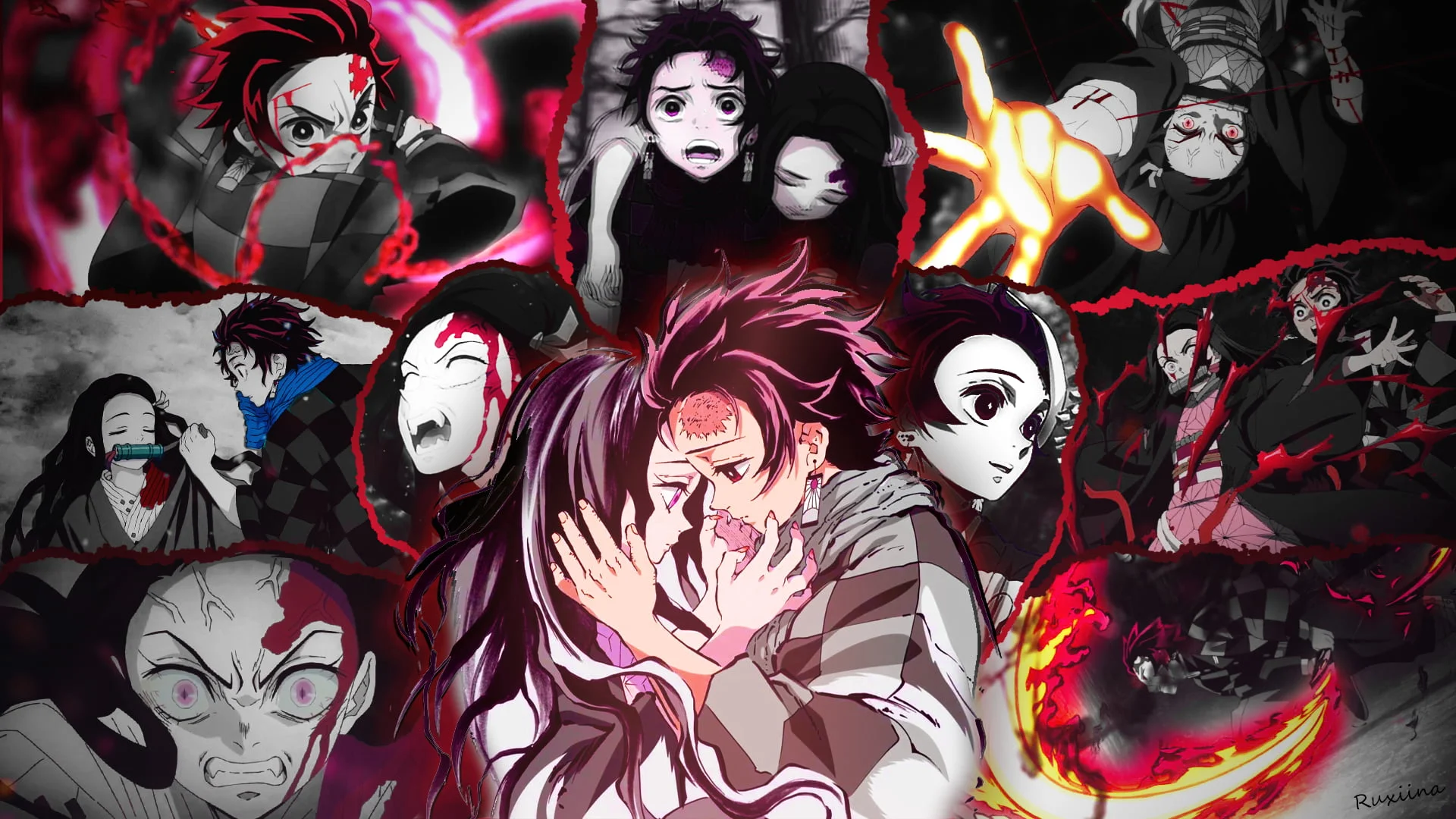 Tanjiro and Nezuko Bond Aesthetic Demon Slayer Wallpaper