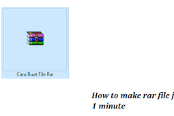Cara Buat File Atau Folder Jadi Rar (Ga Hingga 1 Menit)