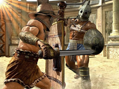 pertempuran antar gladiator