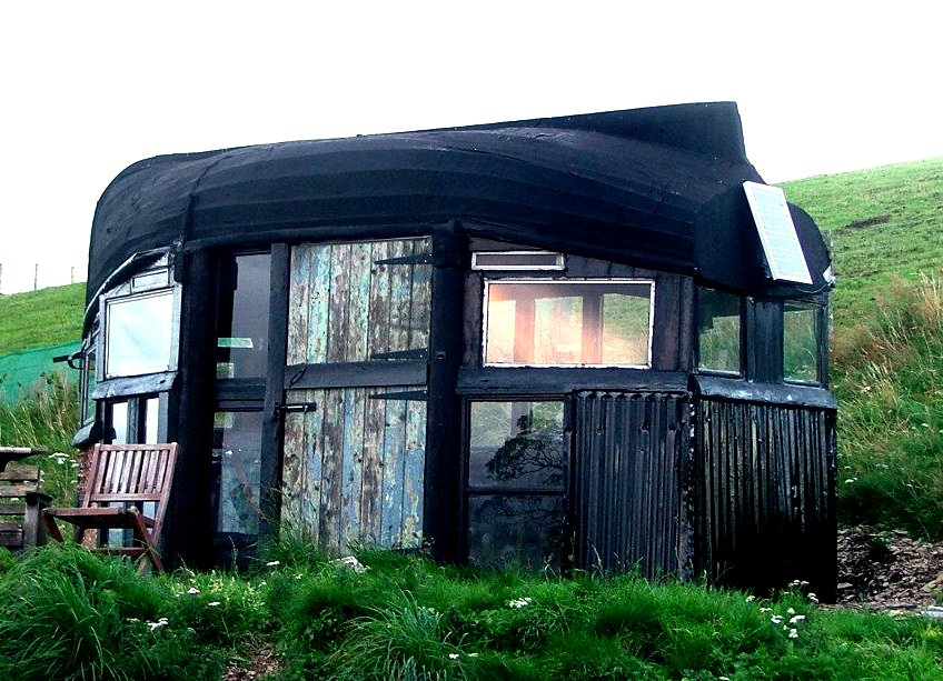 The Flying Tortoise: A Very Gorgeous Tiny Boat Roofed Shed In Wales