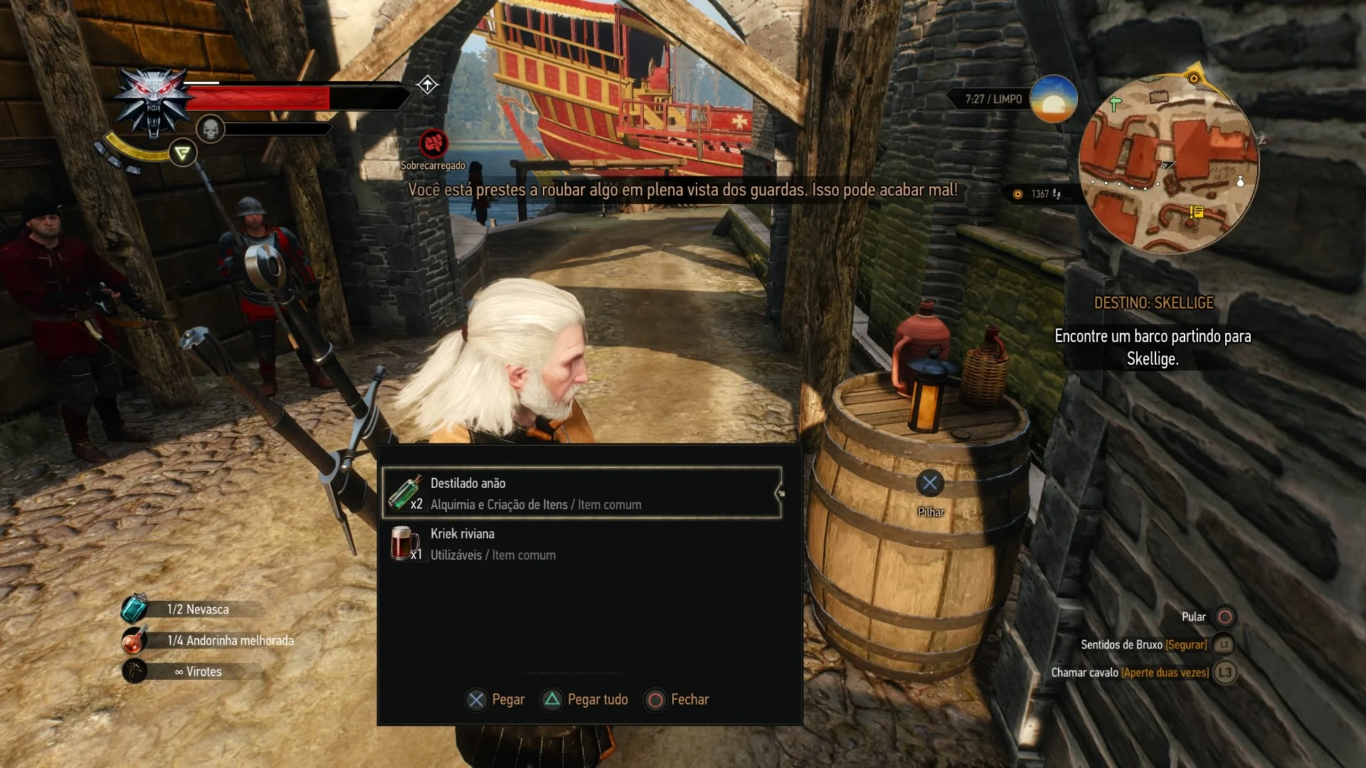 The Witcher 3 - Dica sobre Pilhar e Roubar