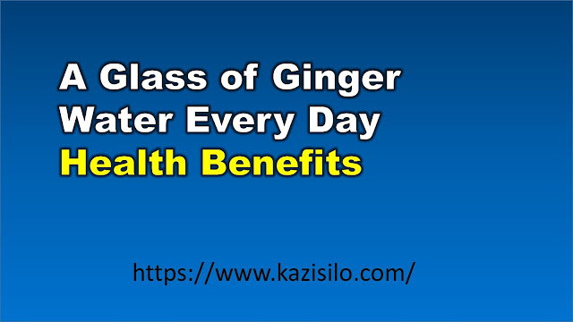 A Glass of Ginger Water Every Day