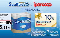 Logo Scotonelle e Ipercoop ti regalano buoni spesa da 10 euro