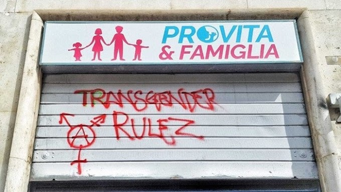 Roma, vandalizzata sede Pro Vita Famiglia: è la decima volta in 3 anni