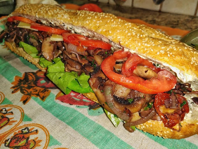 Sandwich με μανιτάρια