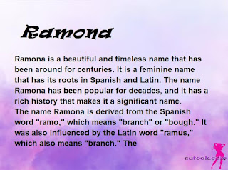 meaning of the name "Ramona"