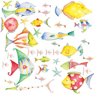 RoomMates RMK1179SCS Sea Creatures Peel & Stick Wall Decals