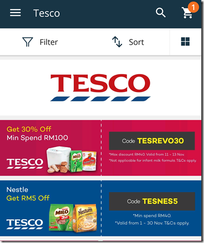 Tesco @ Lazada