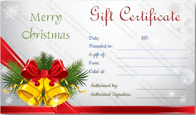 Christmas gift certificate template 11