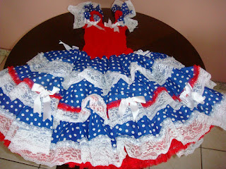 Vestido para Festa Junina 2012