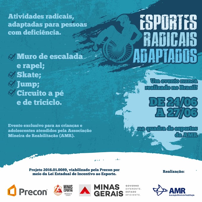 Esportes Radicais Adaptados para PCD – evento inédito no país é promovido pela AMR