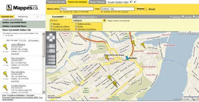 Yellow Pages Canada Maps French (Beta)