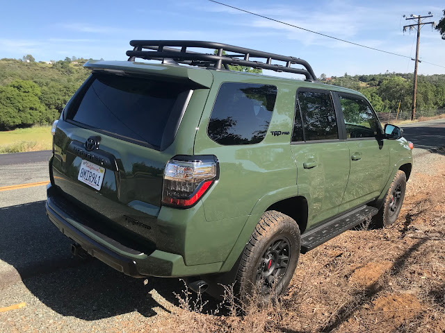 Rear 3/4 view of 2020 Toyota 4Runner 4X4 TRD PRO