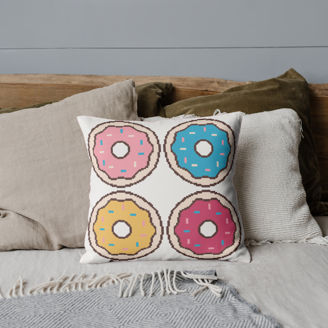 Sweet Donuts Cross Stitch Pattern