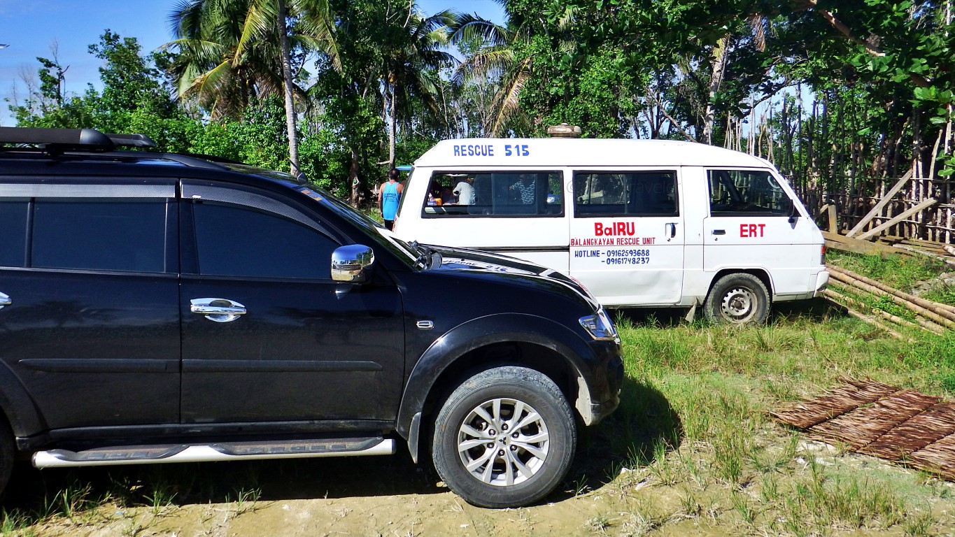 Minasangay Island parking area for visitors and their ERT (Emergency Response Team)