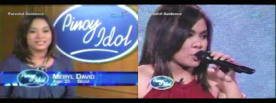 Pinoy Idol Top 12 Girls Live Performance Meryl David - You Mean The World To Me