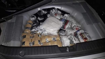 Photos: South African Police seize huge drug consignment, arrest Nigerian man and Zimbabwean woman 