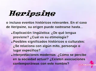 significado del nombre Heripsine