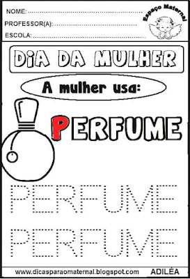 Dia internacional da mulher,coordenação motor fina