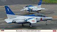 Hasegawa 1/72 Kawasaki T-4 'BLUE IMPULSE 2014' (02125) Color Guide & Paint Conversion Chart