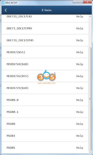 yanhua mini acdp Open DME shell to read ISN 4