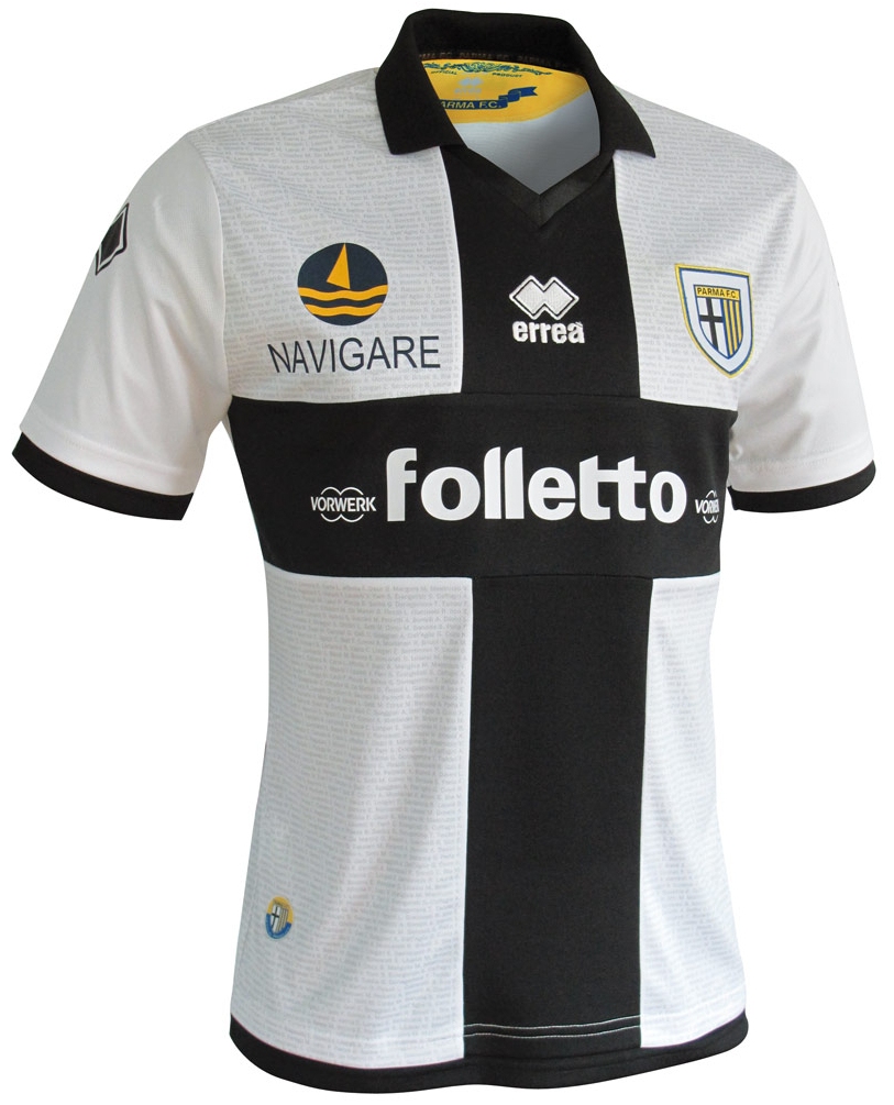 Errea apresenta os novos uniformes do Parma - Show de Camisas