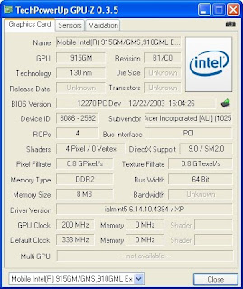 Menggunakan GPU-Z untuk mengetahui spesifikasi VGA 