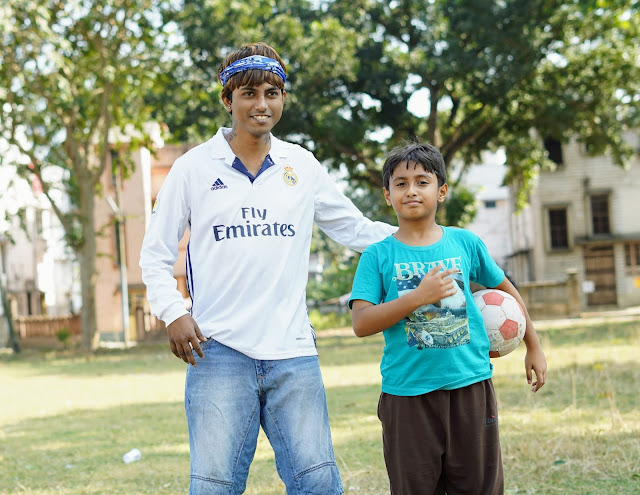 Sourajit Saha and Rick Playing Football 10