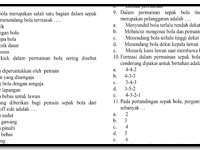 Soal UAS PJOK Kelas X Jenjang SMA