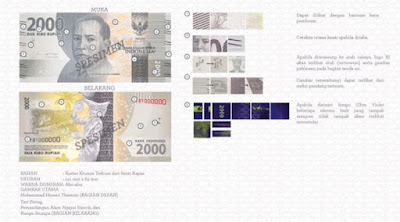 Uang rupiah baru pecahan Rp 2.000 kertas