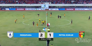 Persipura vs Mitra Kukar 2 - 1 Hasil Liga 1 Sabtu 21 April 2018