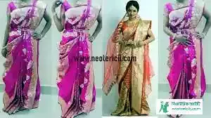 Wedding Saree Designs - Banarsi, Jamdani, Katan, Georgette Sarees - biyer saree collection - NeotericIT.com