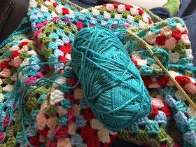A lap full of crochet at Go Crochet Crazy...a Cath Kidston afghan in progress.