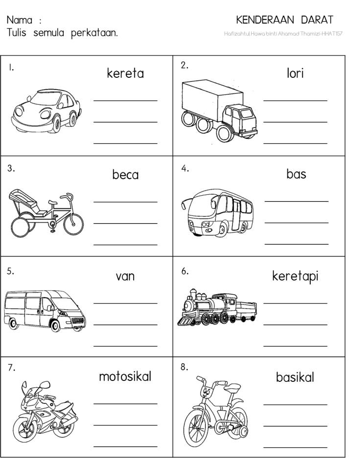 Prasekolah SK Raja Chulan: Lembaran Kenderaan Darat