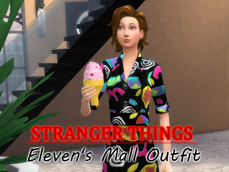 Sims 4 Cc Stranger Things Eleven S Mall Outfit