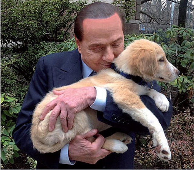 Berlusconi e il cane