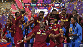 West Indies Cricket Team celebrating after winning the World Cup 2016