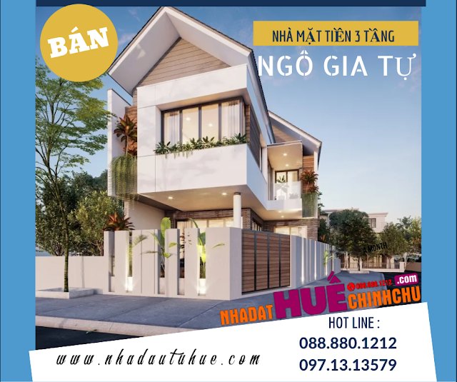 NHÀ ĐẤT HUẾ CHÍNH CHỦ Cần bán nhà mặt tiền đường Ngô Gia Tự, Huế - 088|880|1212