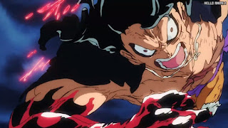 ワンピースアニメ 1049話 ルフィ ギア4 スネイクマン かっこいい Monkey D. Luffy | ONE PIECE Episode 1049